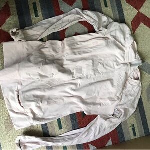 Lululemon pink n grey CL stretchy long sleeve